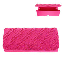 Fuchsia Stone Clutch