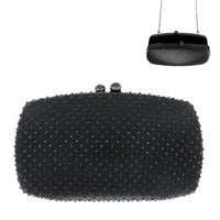 Black Rhinestone Clutch