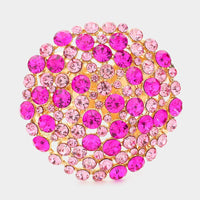 
              Pink Bubble Rhinestone Cluster Bracelet
            