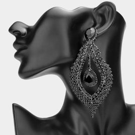 Black Stone Earrings