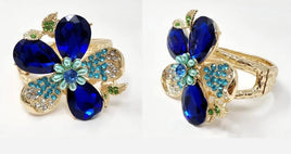 Royal Blue Stone Flower Bracelet