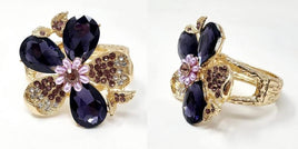 Purple Flower Stone Bracelet