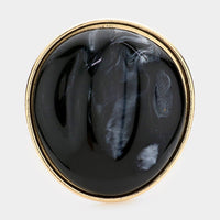 
              Black and Gold Marble Hinged Bracelet
            