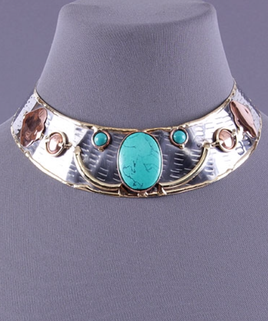 Turquoise Stone Choker