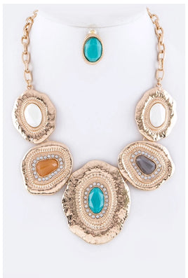 Turquoise Multicolor Necklace Set